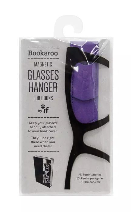 Bookaroo Glasses hanger - uchwyt na okulary do książki fioletowy. Nowy Produkt