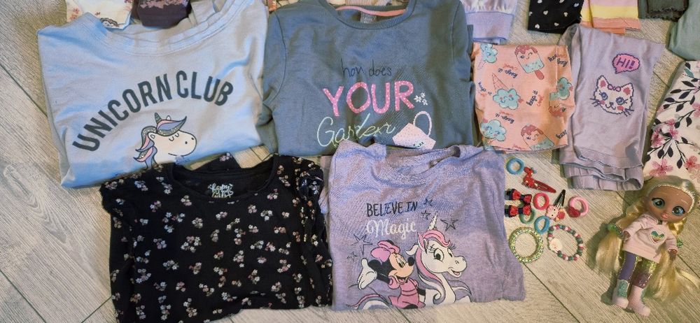 Paka ubrań 134 dziewczynka