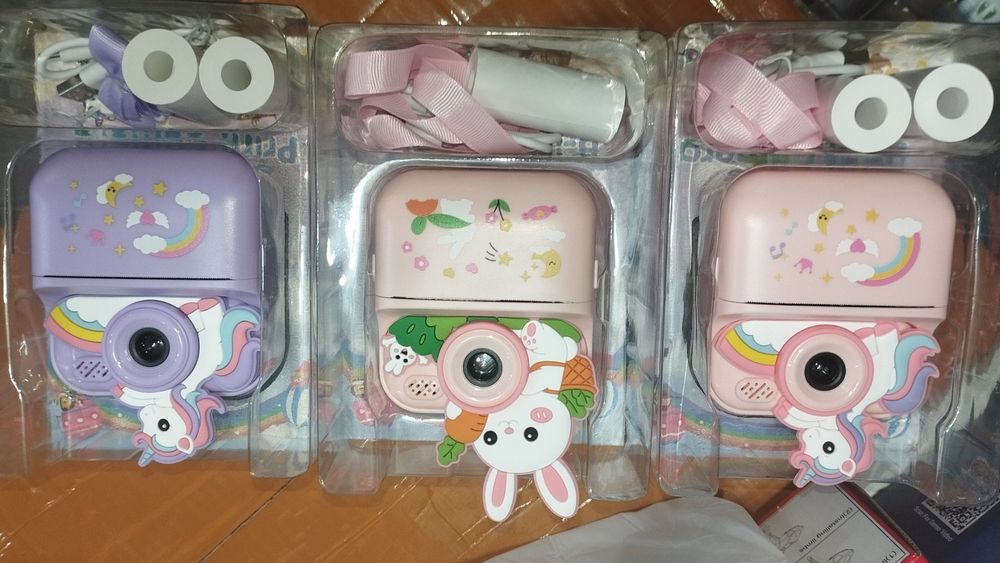 Дитячий фотоапарат з миттєвим друком, з милими звірюшками