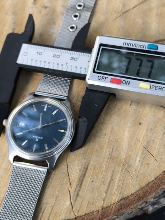 Stary zegarek kwarcowy Edox ,Swiss made. Vintage