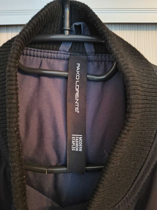 Czarna kurtka bomberka Pako Lorente - JAK NOWA