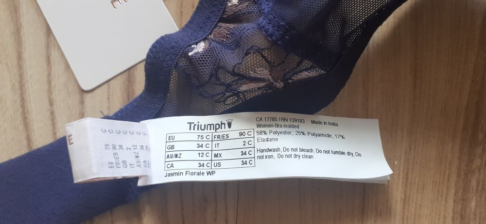 Triumph Nowy biustonosz damski JASMIN Florale 75C