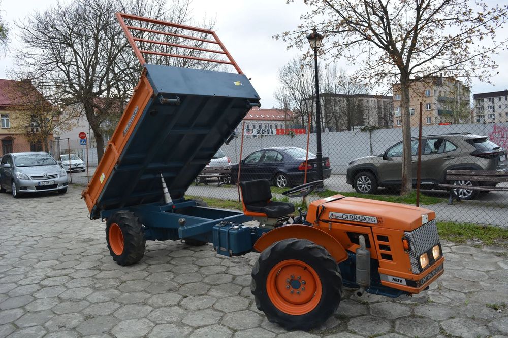 ANTONIO CARRARO UNITRANS Tipo 4800 _SOLIDNY TRAKTOREK 4x4 z PRZYCZEPĄ 3 STRONNA WYWROTKA BLOKADY REDUKTOR BIEGI SZOSOWE TERENOWE-WOM  ZDROWY_Pełny ORYGINAŁ_Stan WZÓR_Jedyny TAKI_Możliwość Rejestracji_!