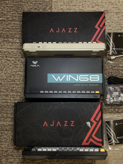 ‼️Клавіатури Ajazz ak820 max plus/pro Aula WIN 68 HE max Магнітна 0.1мм