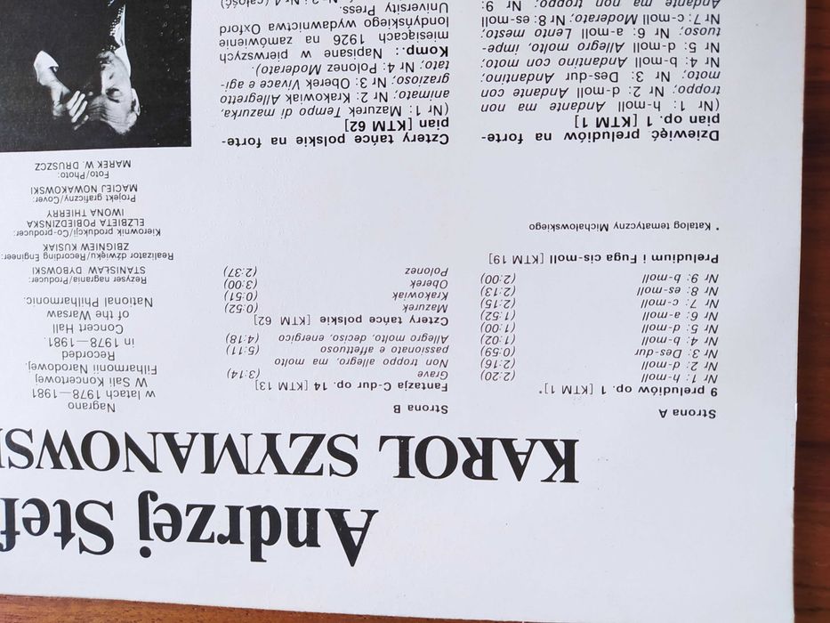 Zestaw 6 płyt długogrających - Karol Szymanowski