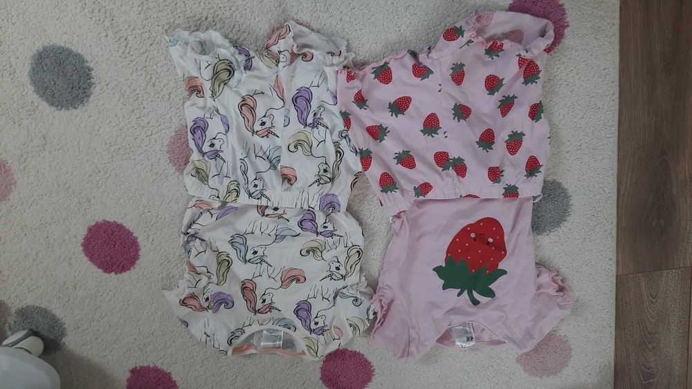 Piżama dla dziewczynki, marka H&M, rozmiar 110/116