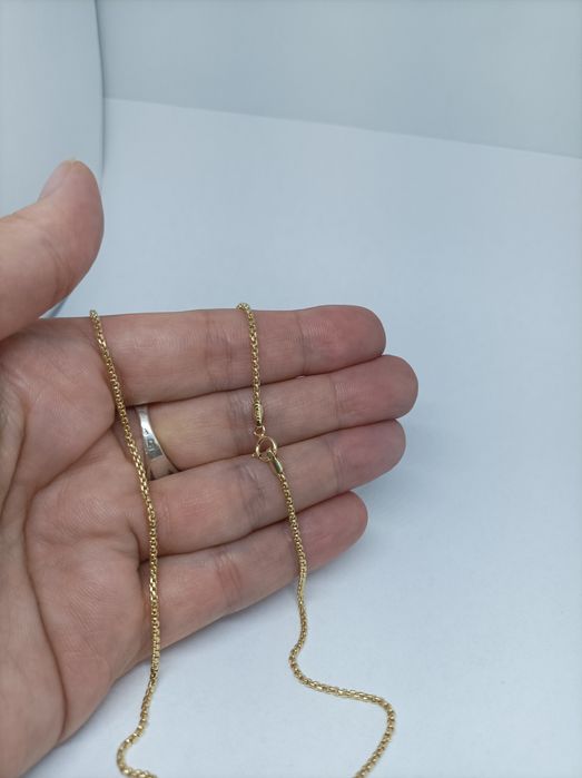 Złoty łańcuszek złoto 585 długość 50 cm