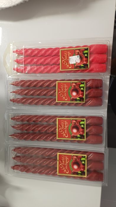 Pack de 3 velas onduladas  (novas) - 3€