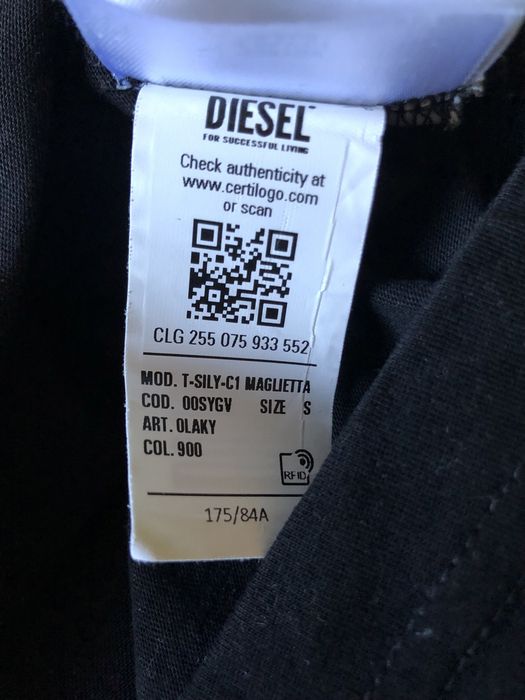Tshirt/ bluzka czarna Diesel S/36, jak nowa