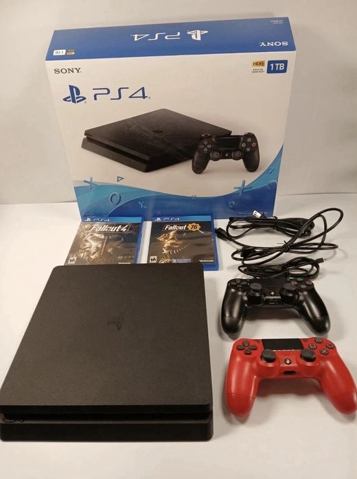 PlayStation 4 Slim 1TB + Ігри + Гарантія (2 Джойстика)