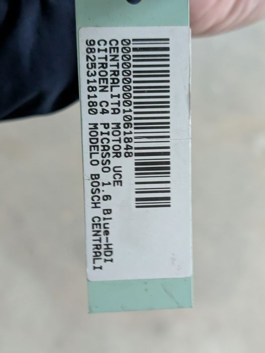 Centralina Peugeot 1.6hdi