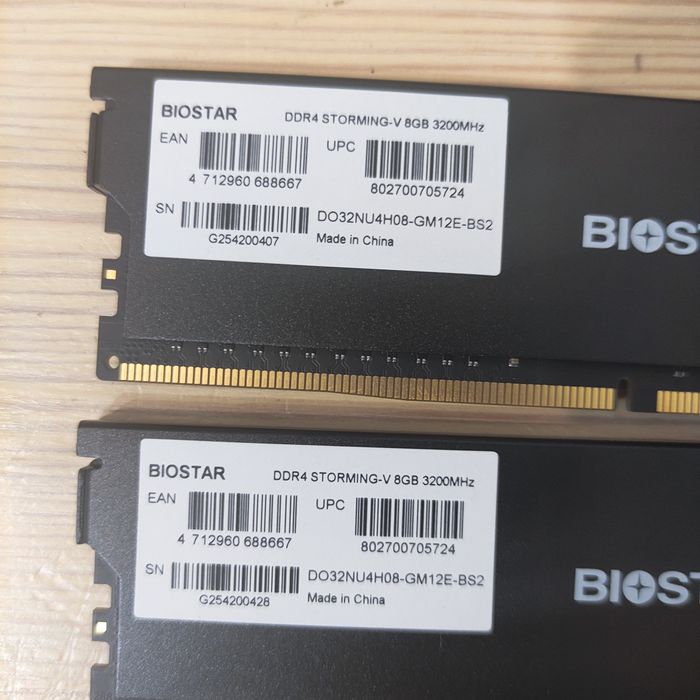 DDR4 biostar Storming V 16gb 3200MHz