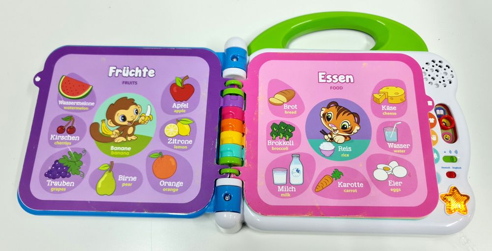 VTech Baby „Mein 100 słów” – interaktywna książka - j.niem i ang.
