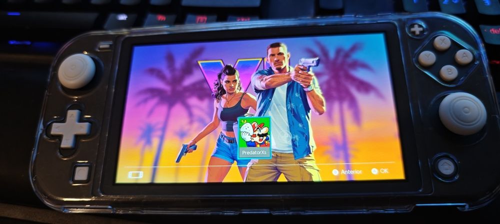 Nintendo switch lite desbloqueada 256GB