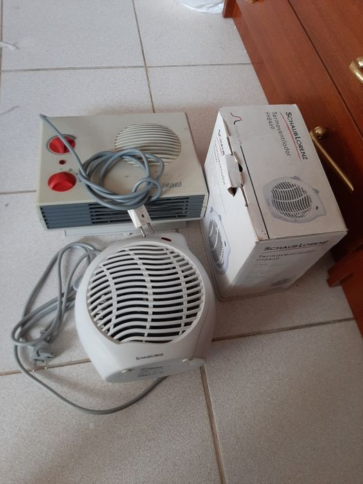 2 aquecedores ventiladores
