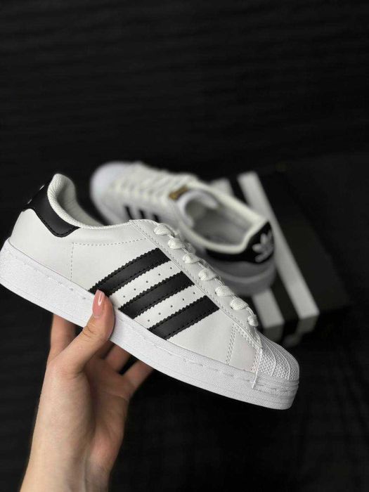 Кеды Адидас суперстар, розмір 36-44р ЛЮКС якість, Adidas Superstar кож