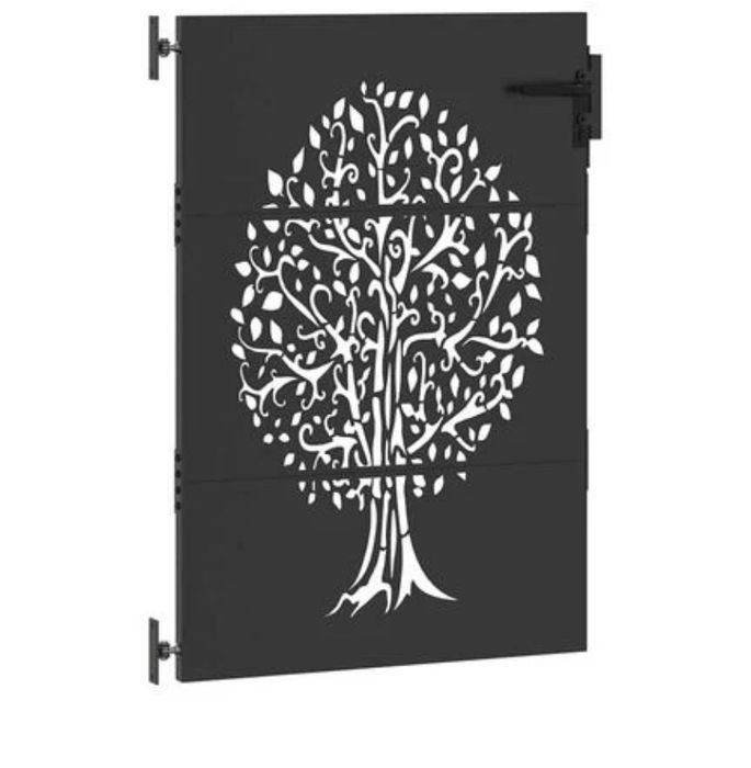 Portão do jardim aço 85/150cm