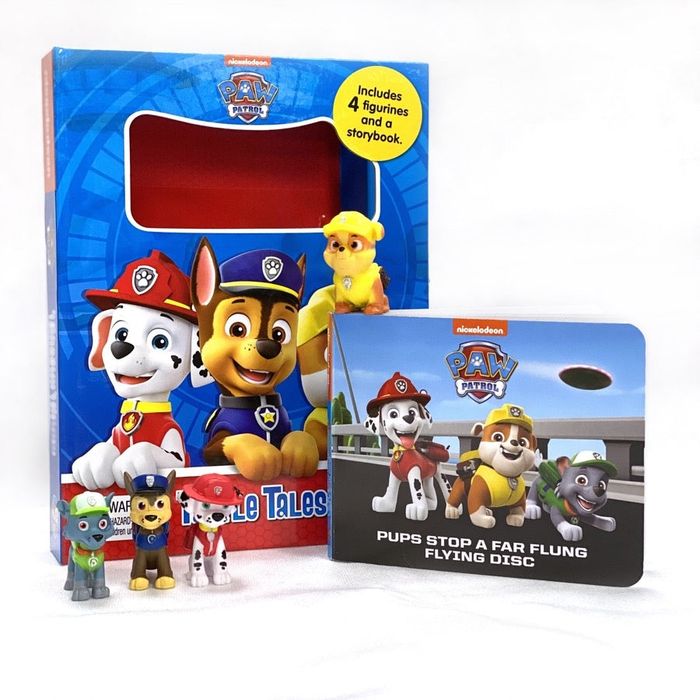 Paw Patrol Tattle Tales książeczka z figurkami po angielsku