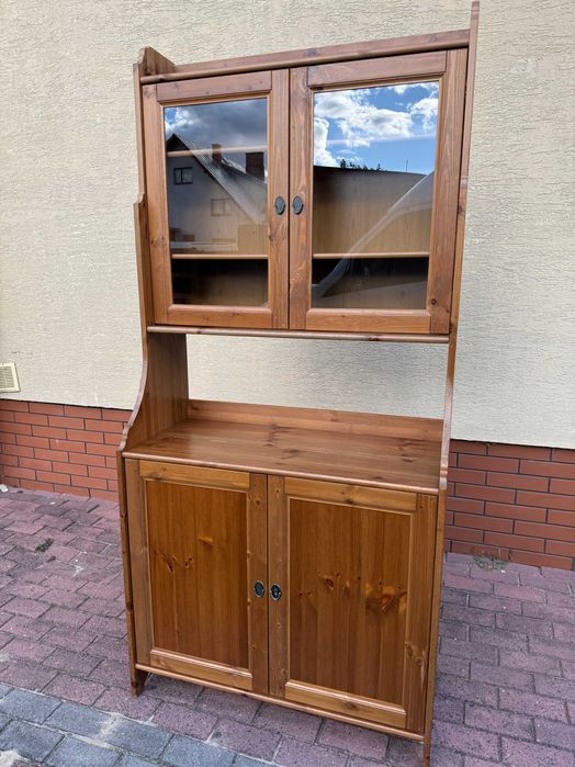 regał drewniany szafa słupek bieliźniarka drewniana sosnowa komoda sza