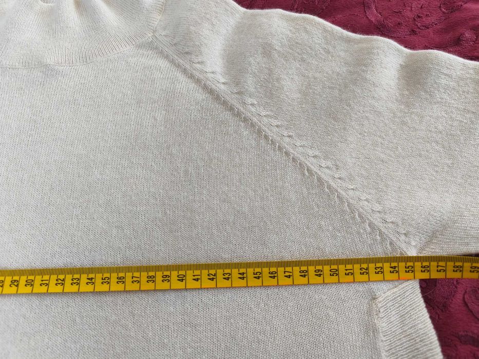 Wełna 100% kremowy sweter PartTwo