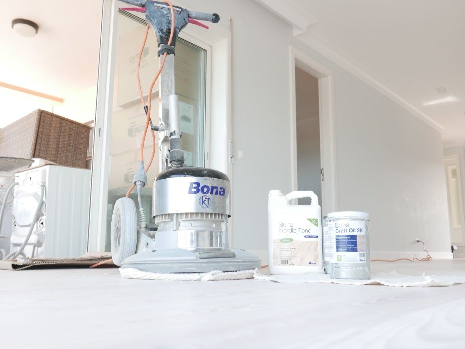 Afagamento pavimento madeira