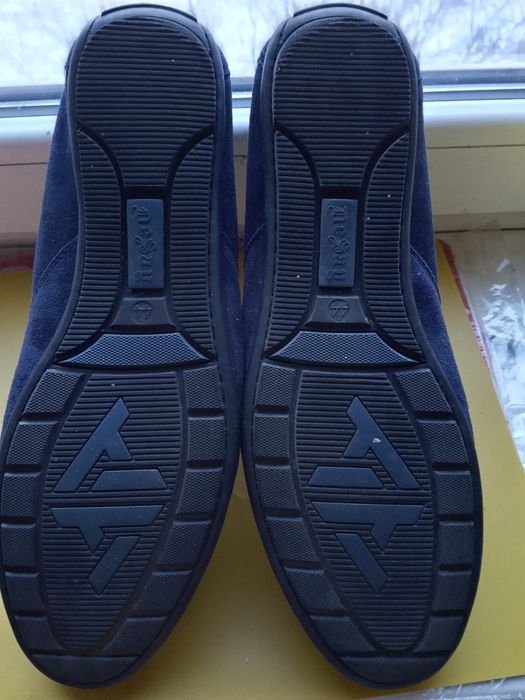 Мокасини чоловічі темно-синього кольору NASITE