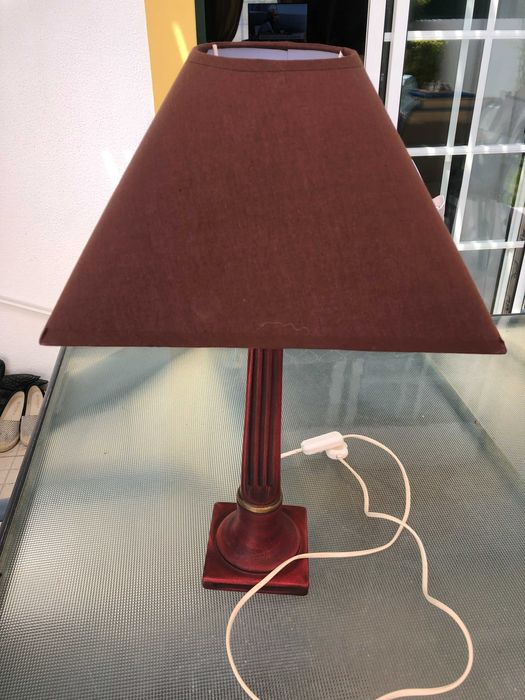 Candeeiros vários - cerâmica, metal, vidro - bom estado