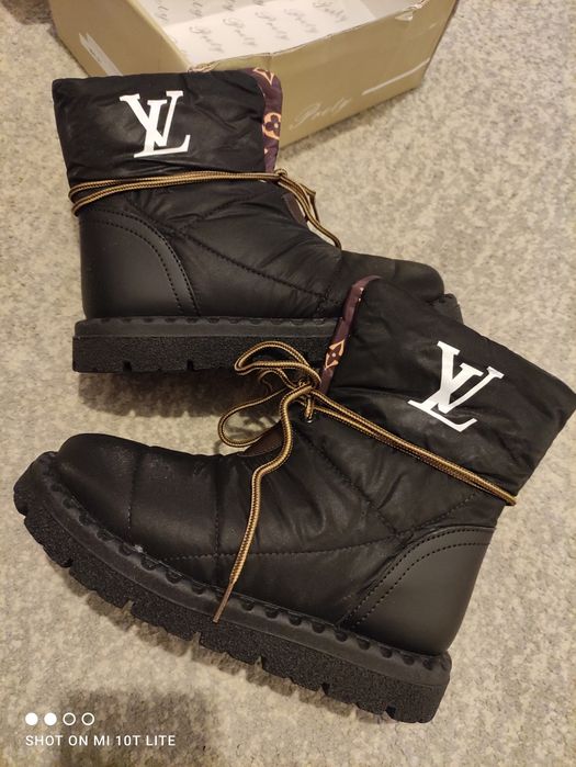 Nowe czarne śniegowce LV r. 37