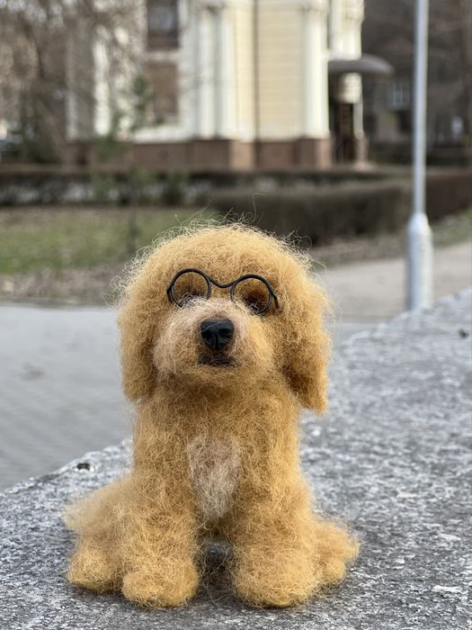 Той пудель , Лабрадудль ! Пудель ! Собака сувенир ! Валяние из шерсти