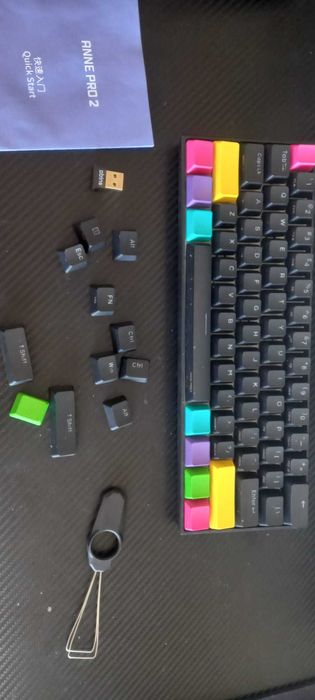 Teclado Gaming 60% Anne Pro 2 Wireless SWITCH AZUL