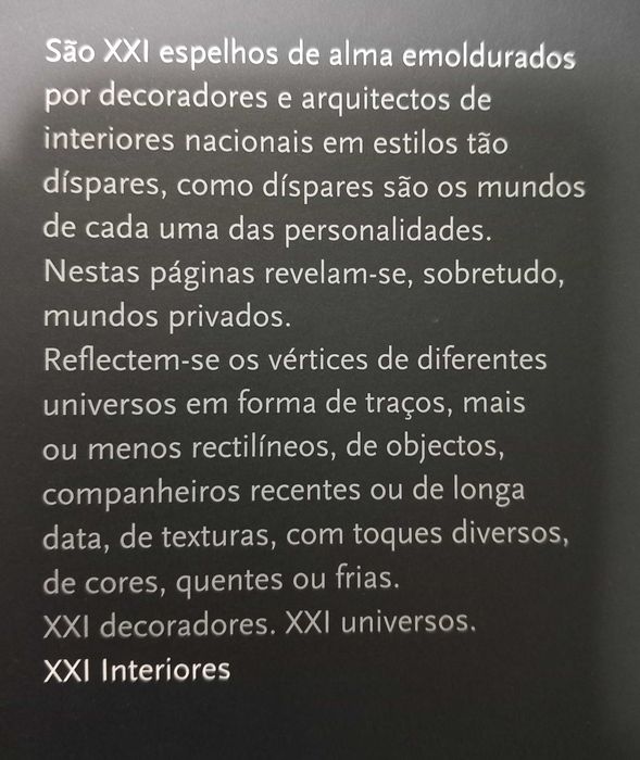 XXI Interiores por Colecções Unibanco