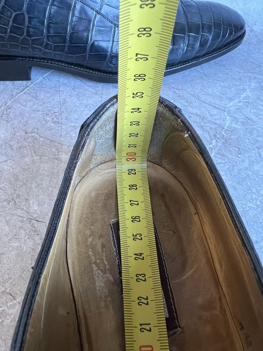 Artioli туфли мужские кожа крокодила 43