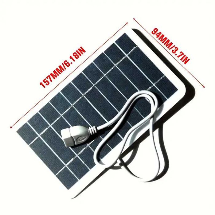Carregador Solar Portátil à Prova d'Água com USB - Telemovel