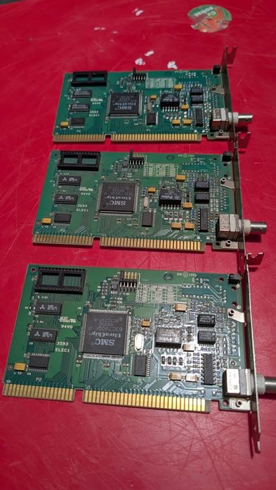 3 karty sieciowe Ethernet ISA