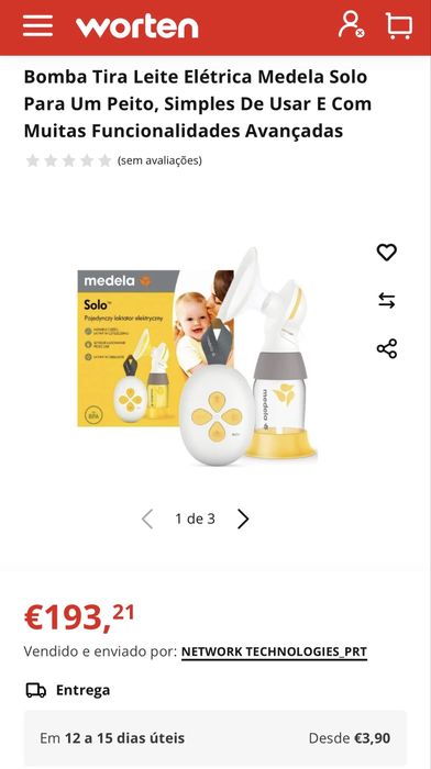Bomba Tira Leite Elétrica Medela Solo