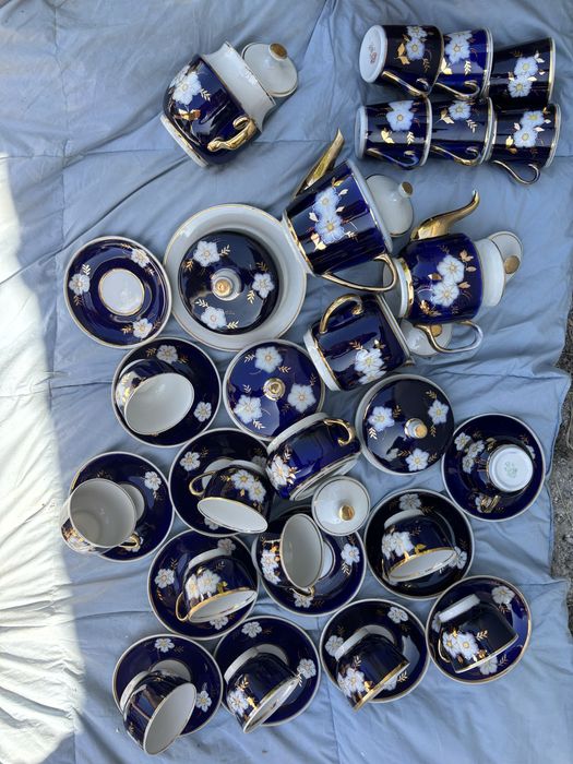 Сервіз чайний суми полонне дулево фарфор лфз довбиш чашки посуд ссср