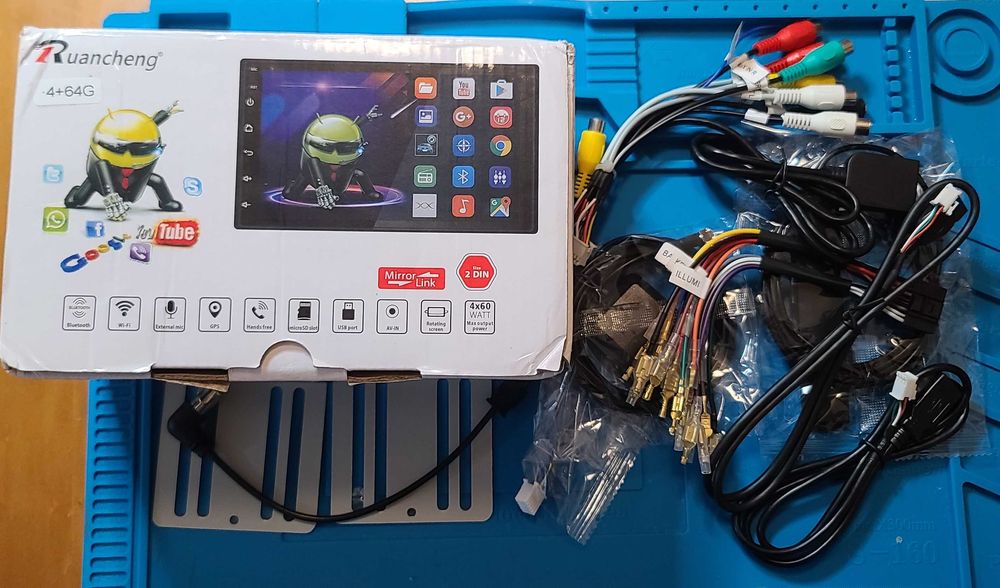 Auto Radio Android GPS, CAR-PLAY Ruancheng RAM 4Gb-ROM 64Gb