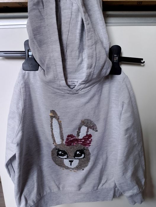 Bluza z cekinowym króliczkiem