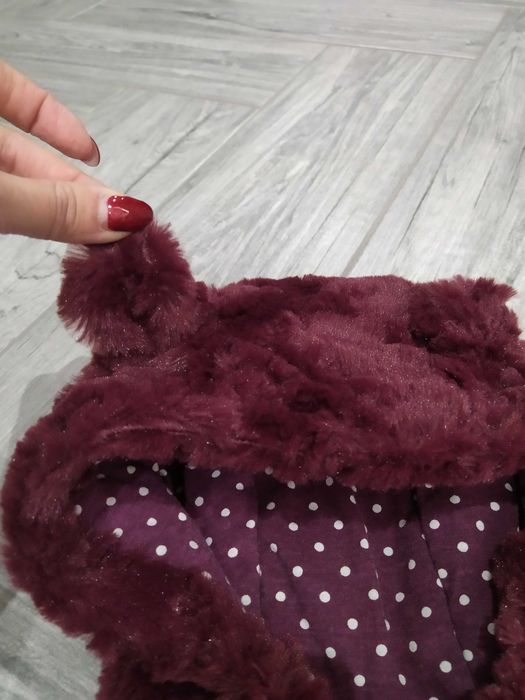 Kamizelka, bezrękawnik futerko dla dziewczynki