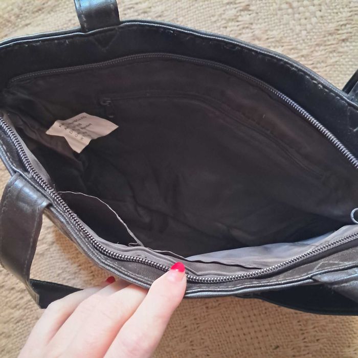 Шкіряна сумка темно-шоколадного кольору