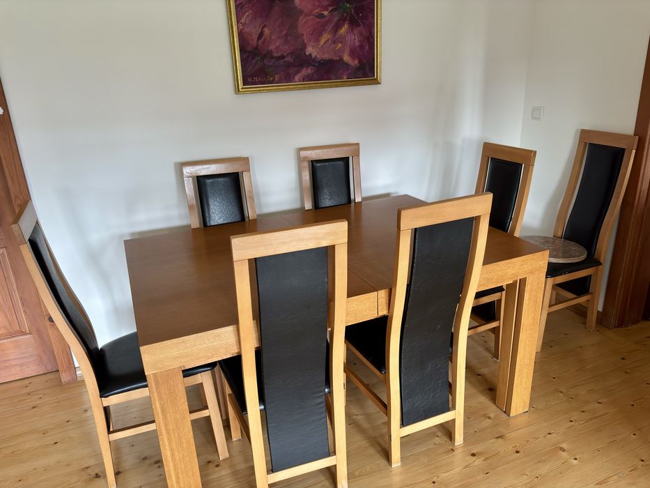 Stół 150-395cm dł + krzesła gratis
