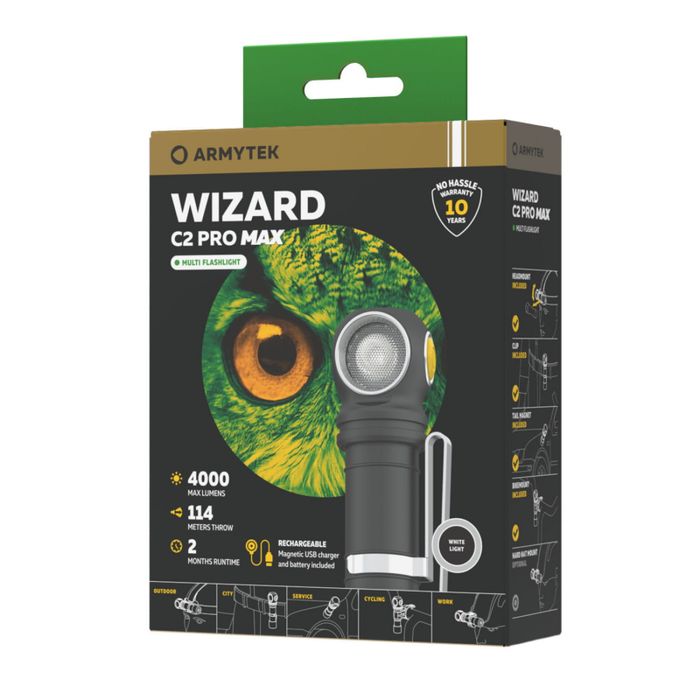Latarka Czołowa Armytek C2 Pro v4 Max Magnet USB Warm 3720 lm