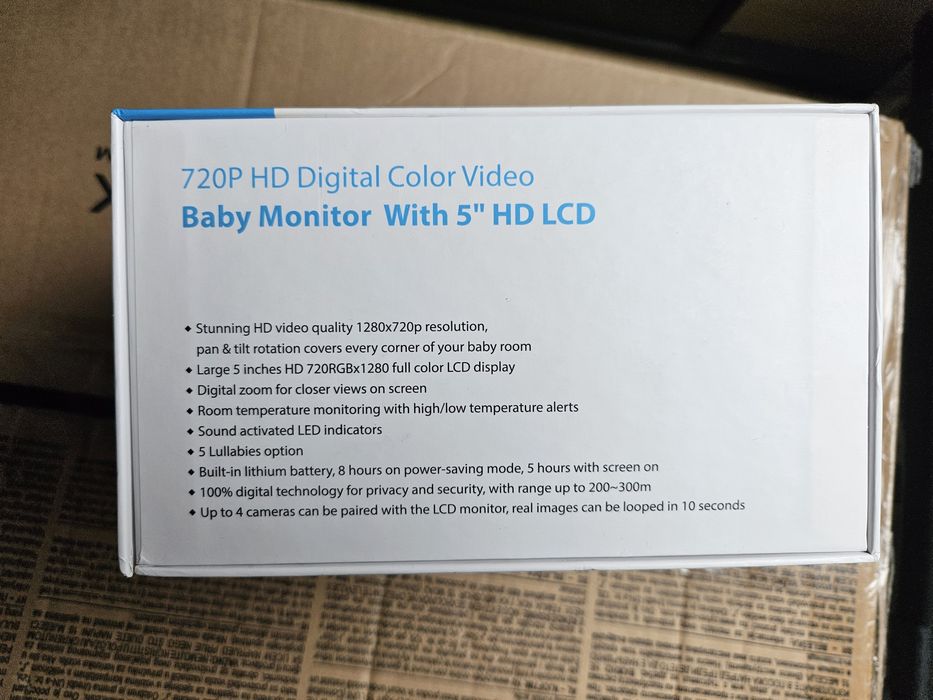 Baby cam e monitor Homiee câmara de bebé