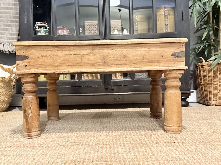 mesa, centro, apoio, antiga, talha, oriental, indiana, rustica