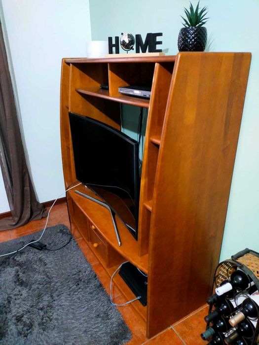 Móvel de TV - em Madeira de cerejeira maciça