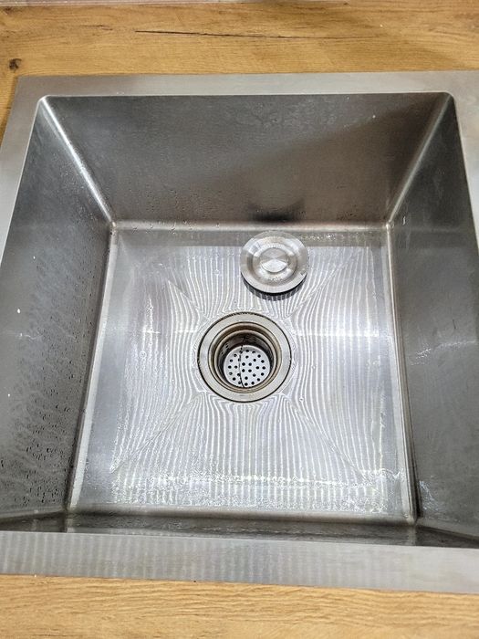 Zlew  stalowy inox 78cmx43cm plus syfon