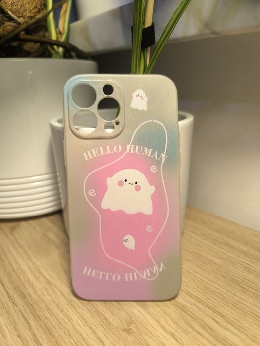 Etui iPhone 13 Pro Max • pastelowy duszek • nowe