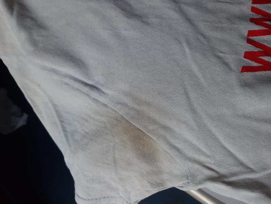 Tshirt RTS Widzew bawełna treningowy piłkarz stara rzecz wady plamy ko
