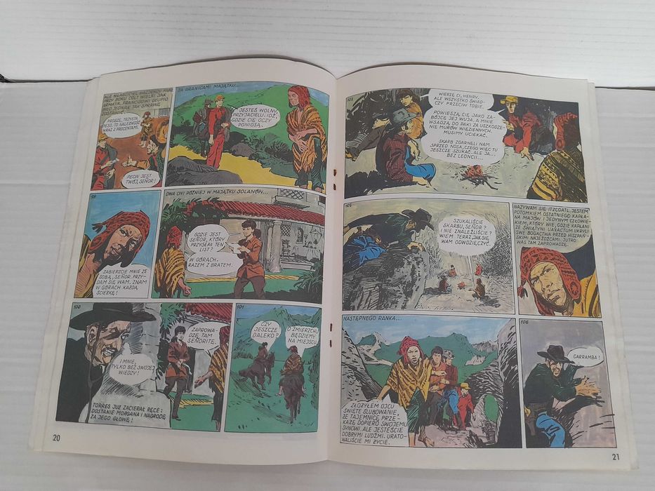 Komiks SKARB MAJÓW KAW 1989 wydanie 1 Tibor Cs. Horvath