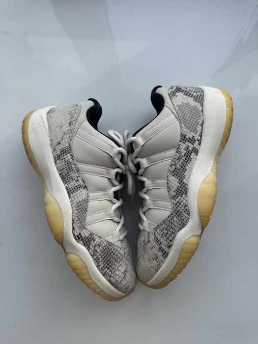Кроссовки Nike Air Jordan 11 Retro Low  Snake Light Bone